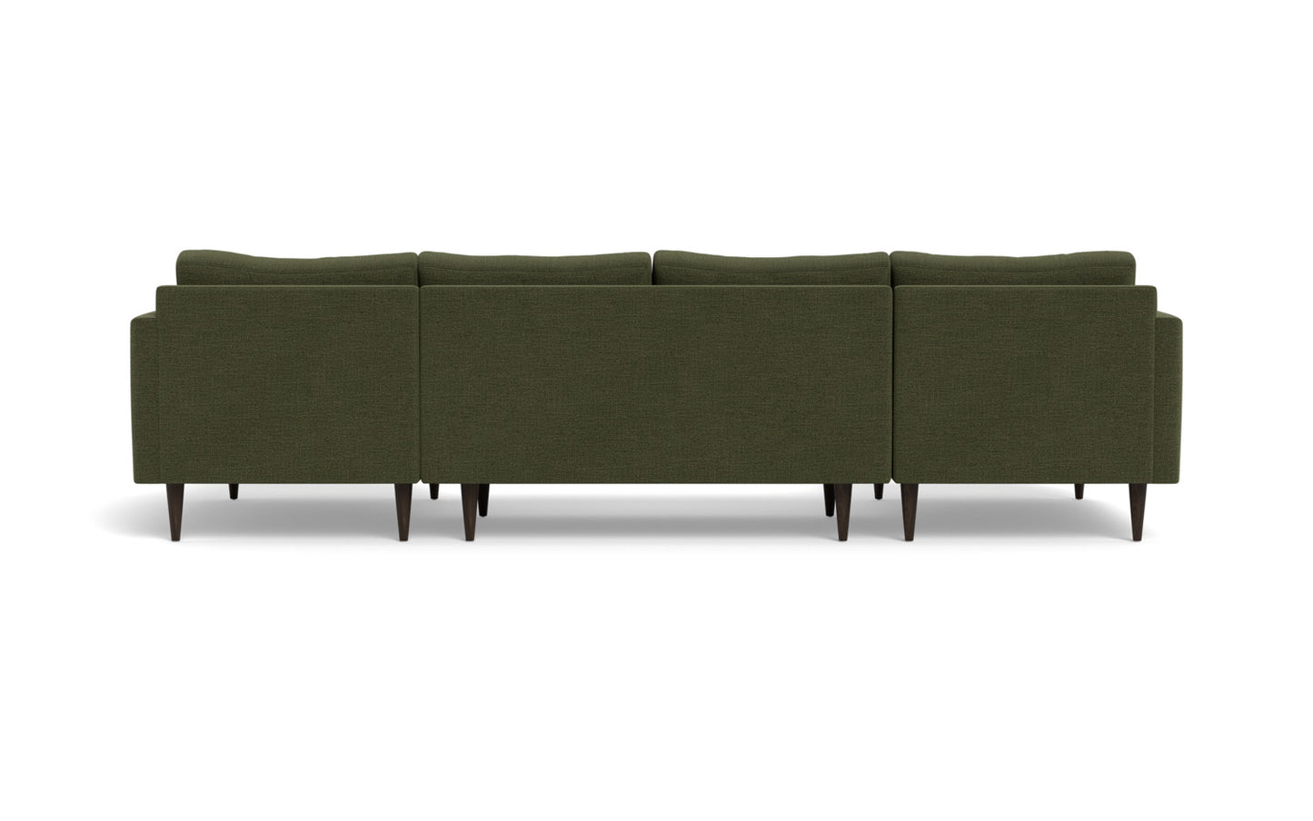 Wallace 126" Untufted Double Chaise U Sectional - Elliot Avocado