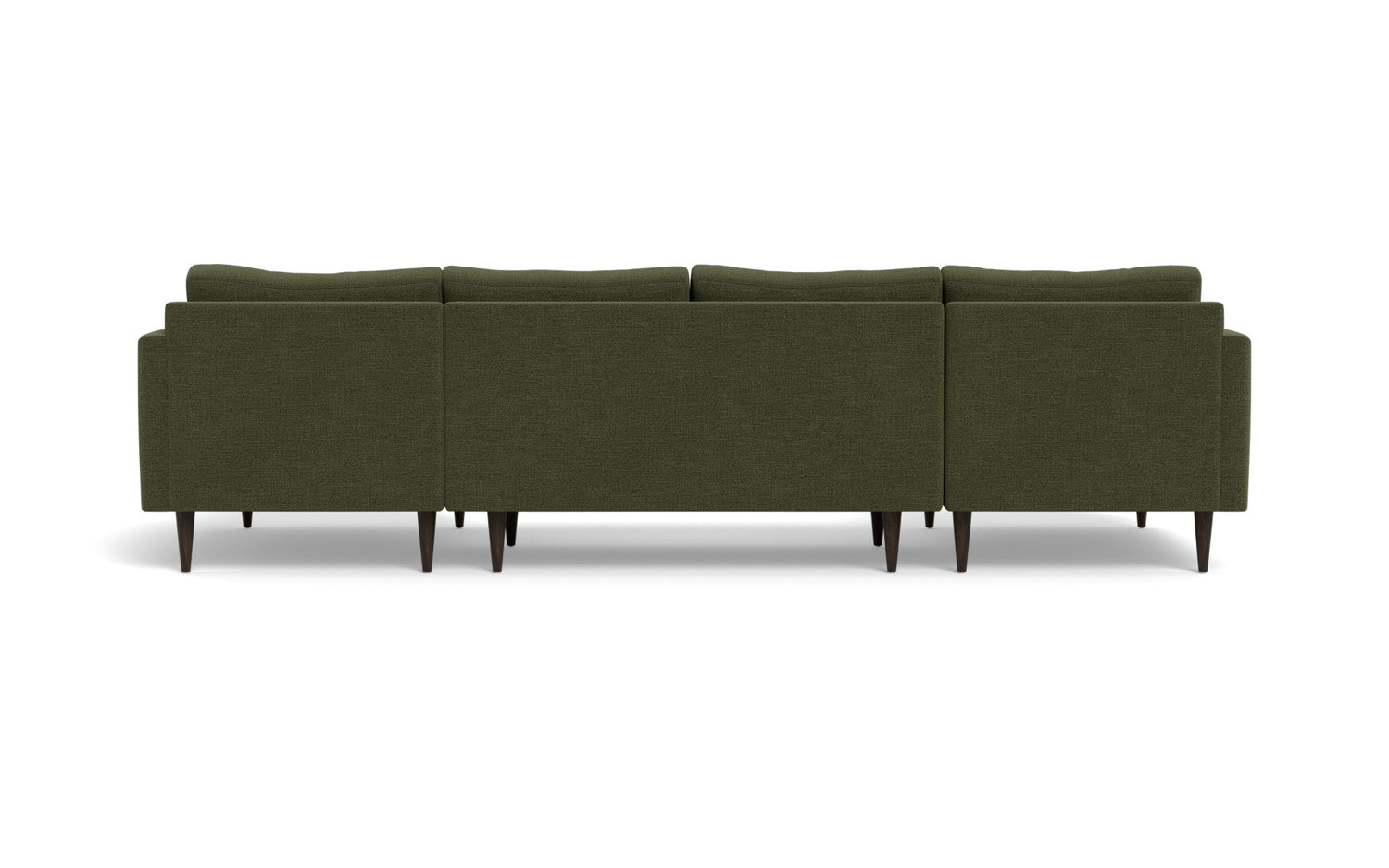 Wallace 126" Untufted Double Chaise U Sectional - Elliot Avocado