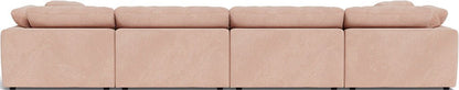 Fluffy 178" 4 Piece Sectional W/Double Otto - Elliot Blush