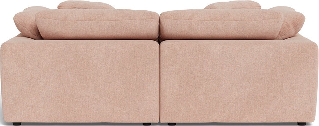 Fluffy 89" 2 Piece Sofa w/Otto - Elliot Blush