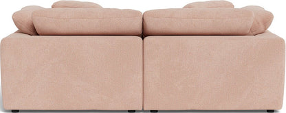 Fluffy 89" 2 Piece Sofa w/Otto - Elliot Blush