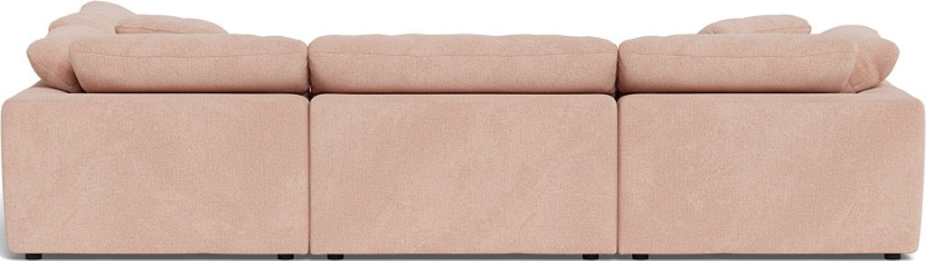 Fluffy 133.5" 4 Piece Sectional w/Otto - Elliot Blush