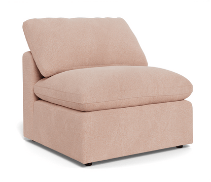 Fluffy Small Armless Chair - Elliot Blush