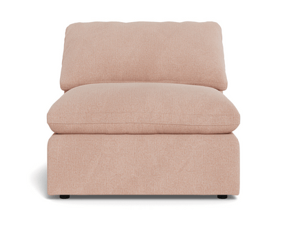 Fluffy Small Armless Chair - Elliot Blush