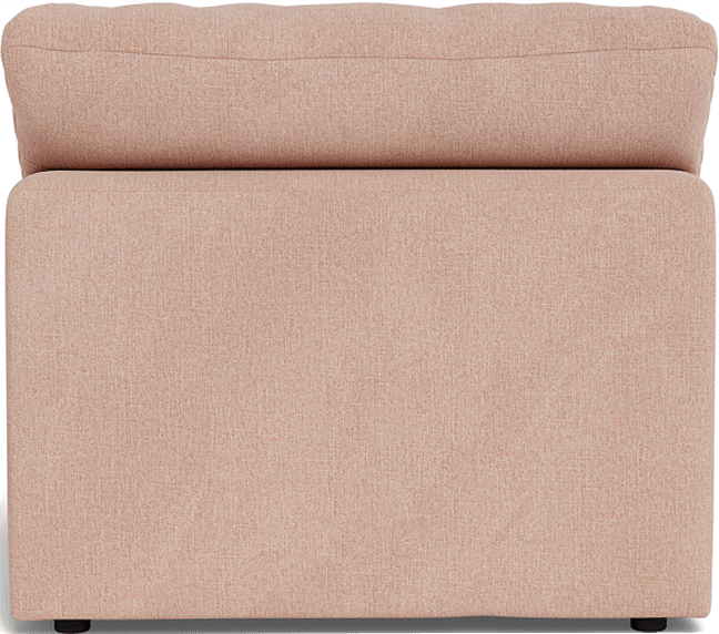 Fluffy Small Armless Chair - Elliot Blush