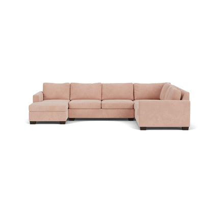 Track 141" Corner Sectionals w. Left Chaise - Elliot Blush