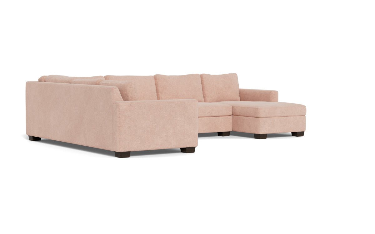 Track 141" Corner Sectionals w. Right Chaise - Elliot Blush