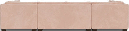 Track 141" Corner Sofa U Sectional - Elliot Blush