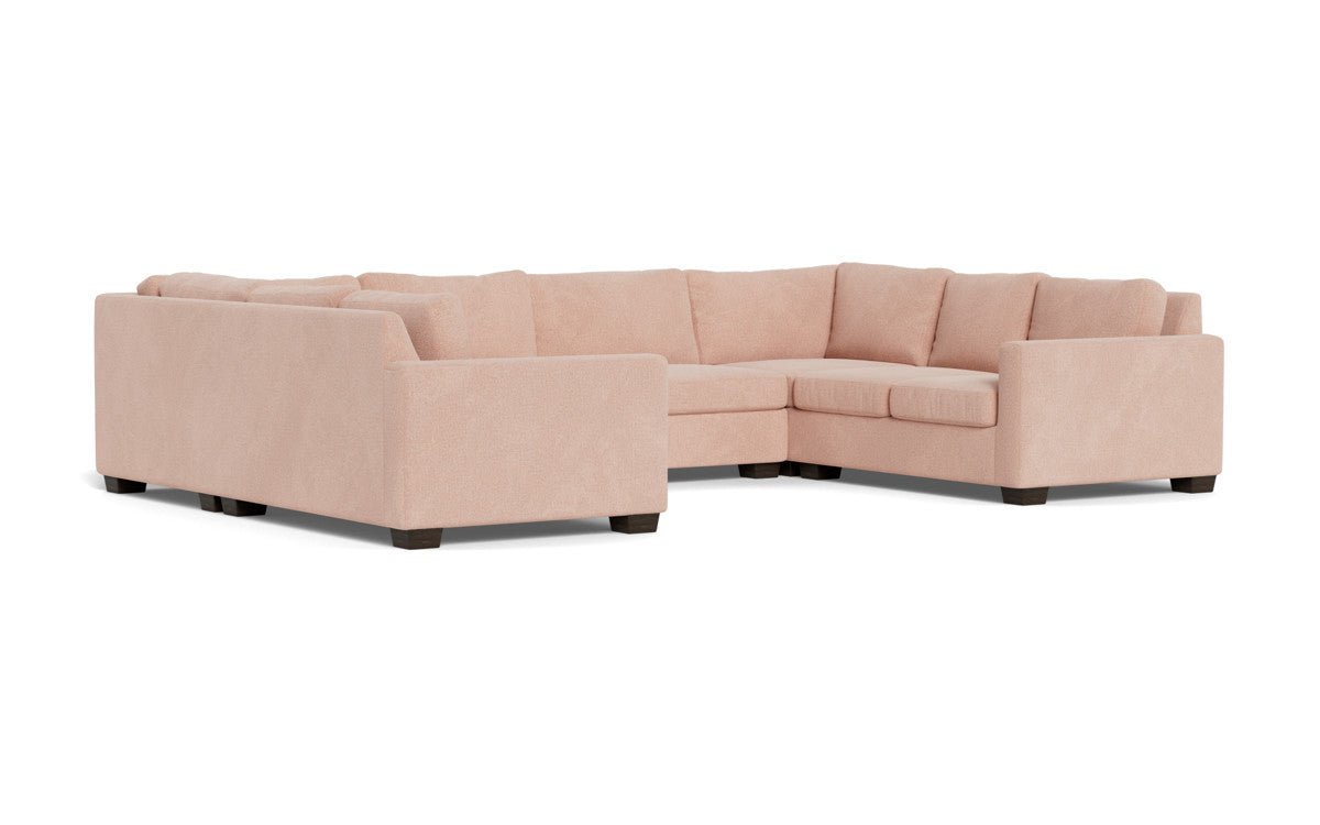 Track 141" Corner Sofa U Sectional - Elliot Blush