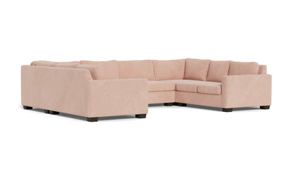 Track 141" Corner Sofa U Sectional - Elliot Blush
