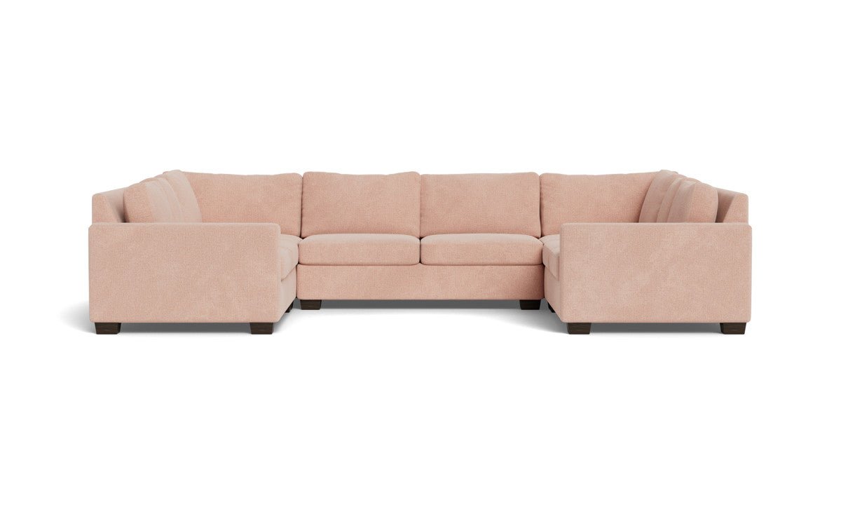Track 141" Corner Sofa U Sectional - Elliot Blush