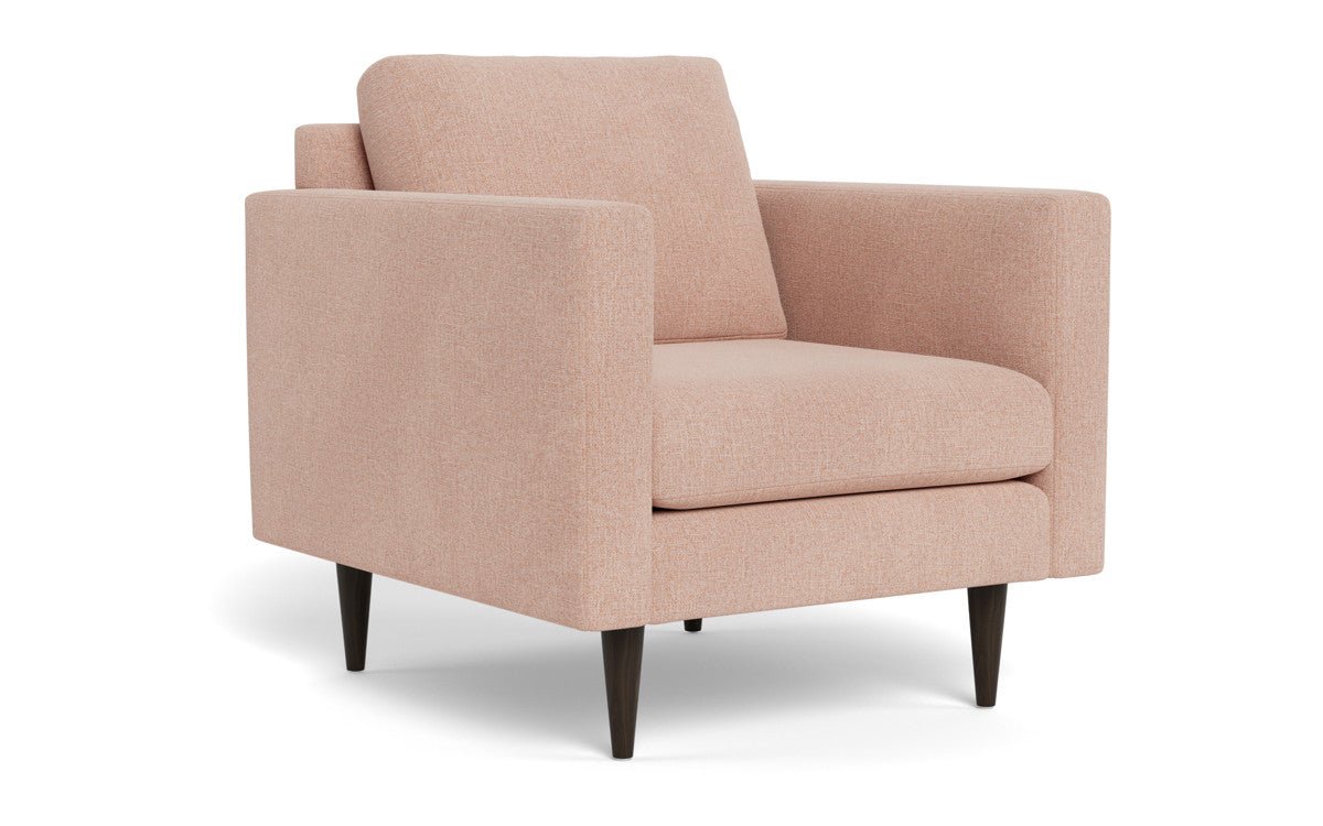 Wallace 34" Untufted Arm Chair - Elliot Blush