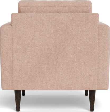 Wallace 34" Untufted Arm Chair - Elliot Blush
