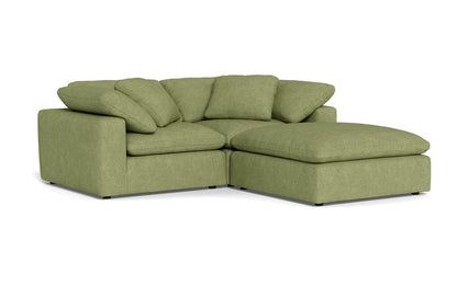 Fluffy 89" 2 Piece Sofa w/Otto - Elliot Celadon