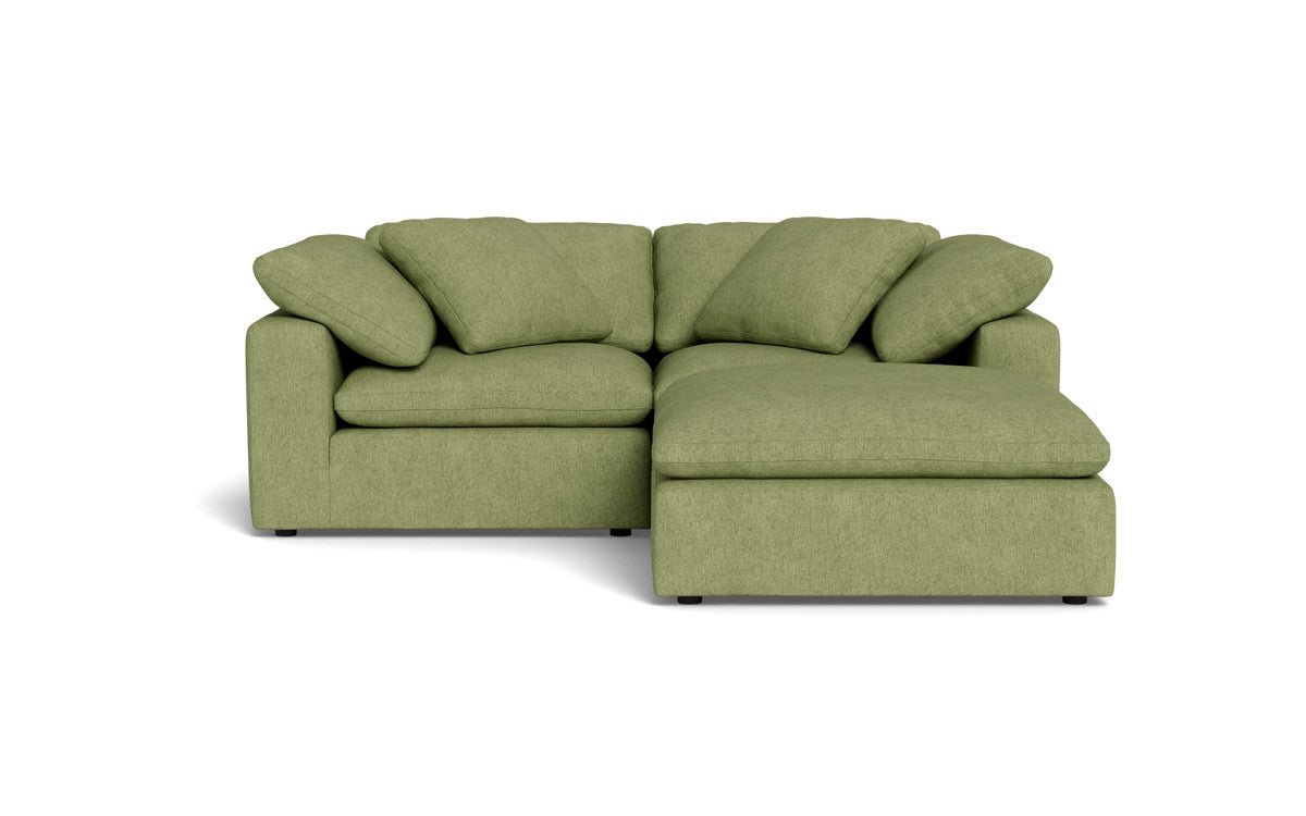 Fluffy 89" 2 Piece Sofa w/Otto - Elliot Celadon