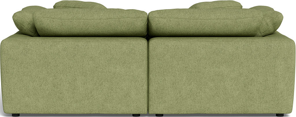 Fluffy 89" 2 Piece Sofa w/Otto - Elliot Celadon