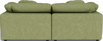 Fluffy 89" 2 Piece Sofa w/Otto - Elliot Celadon