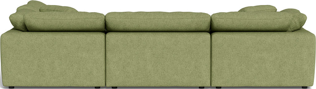 Fluffy 133.5" 4 Piece Sectional w/Otto - Elliot Celadon
