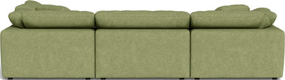 Fluffy 133.5" 4 Piece Sectional w/Otto - Elliot Celadon