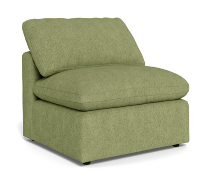 Fluffy Small Armless Chair - Elliot Celadon
