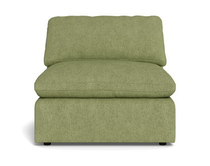 Fluffy Small Armless Chair - Elliot Celadon