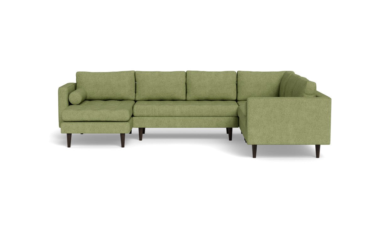 Ladybird 133" Corner Sectional with Left Chaise - Elliot Celadon