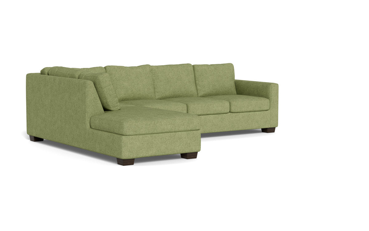 Track 121" Left Chaise Sleeper Sectional - Elliot Celadon