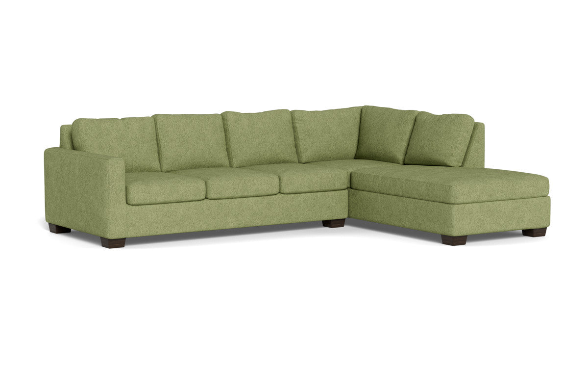 Track 121" Right Chaise Sleeper Sectional - Elliot Celadon