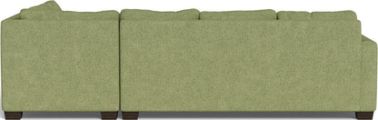 Track 121" Right Chaise Sleeper Sectional - Elliot Celadon