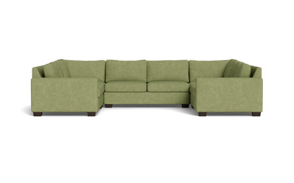 Track 141" Corner Sofa U Sectional - Elliot Celadon