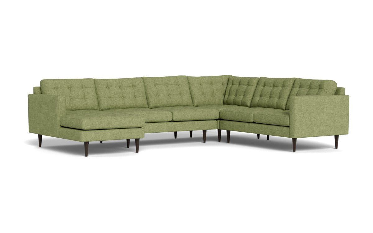 Wallace 130" Corner Sectionals w. Left Chaise - Elliot Celadon
