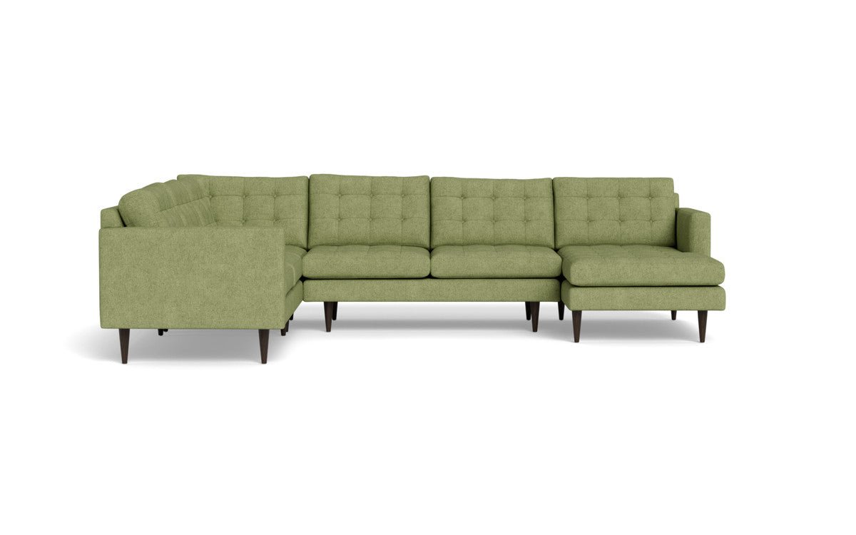 Wallace 130" Corner Sectionals w. Right Chaise - Elliot Celadon