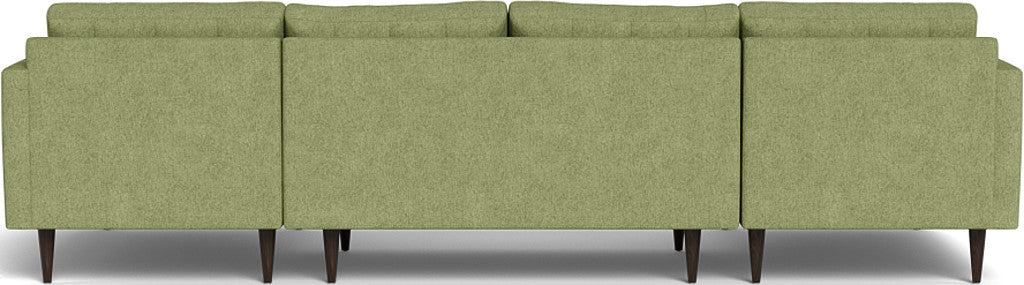 Wallace 126" Double Chaise U Sectional - Elliot Celadon