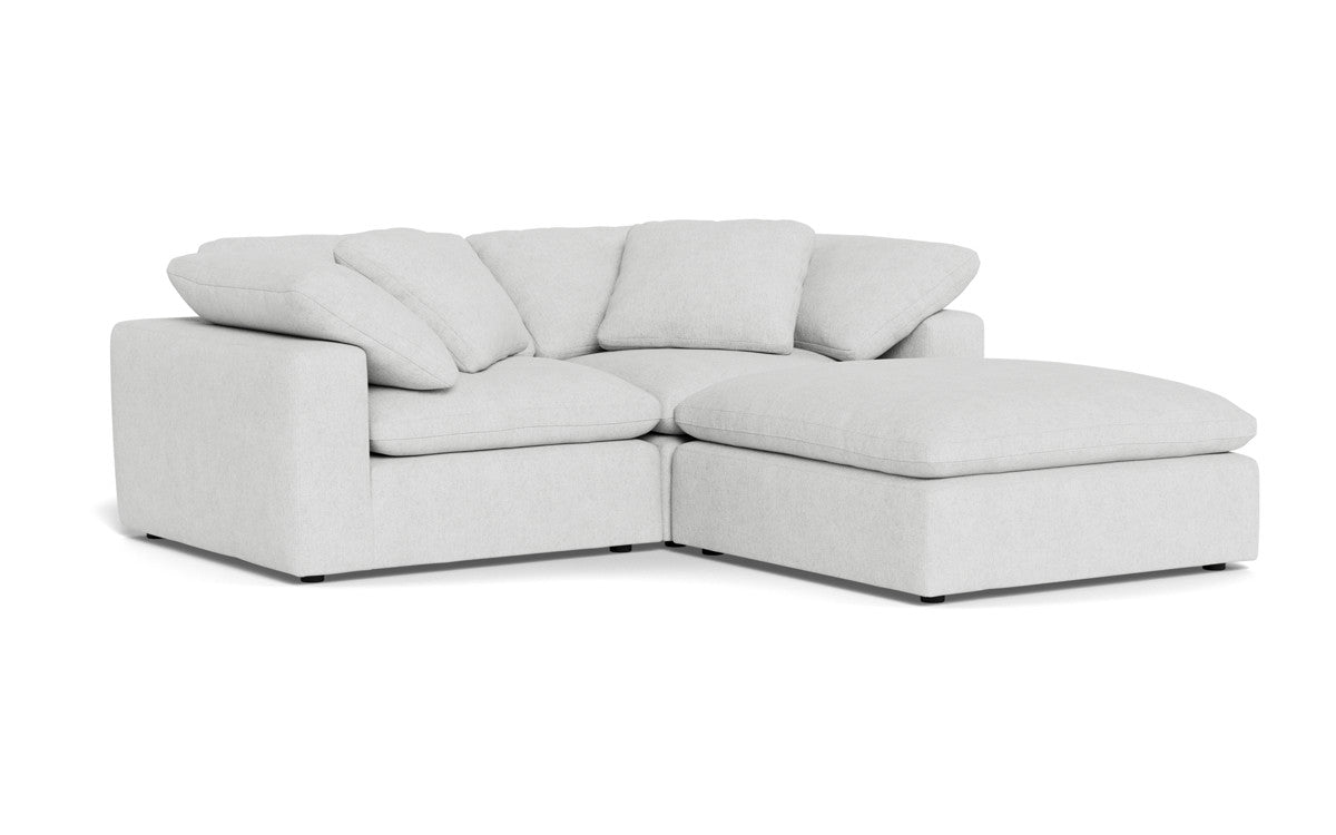 Fluffy 89" 2 Piece Sofa w/Otto - Elliot Dove
