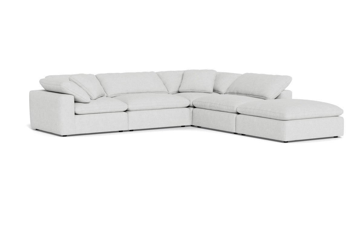 Fluffy 133.5" 4 Piece Sectional w/Otto - Elliot Dove