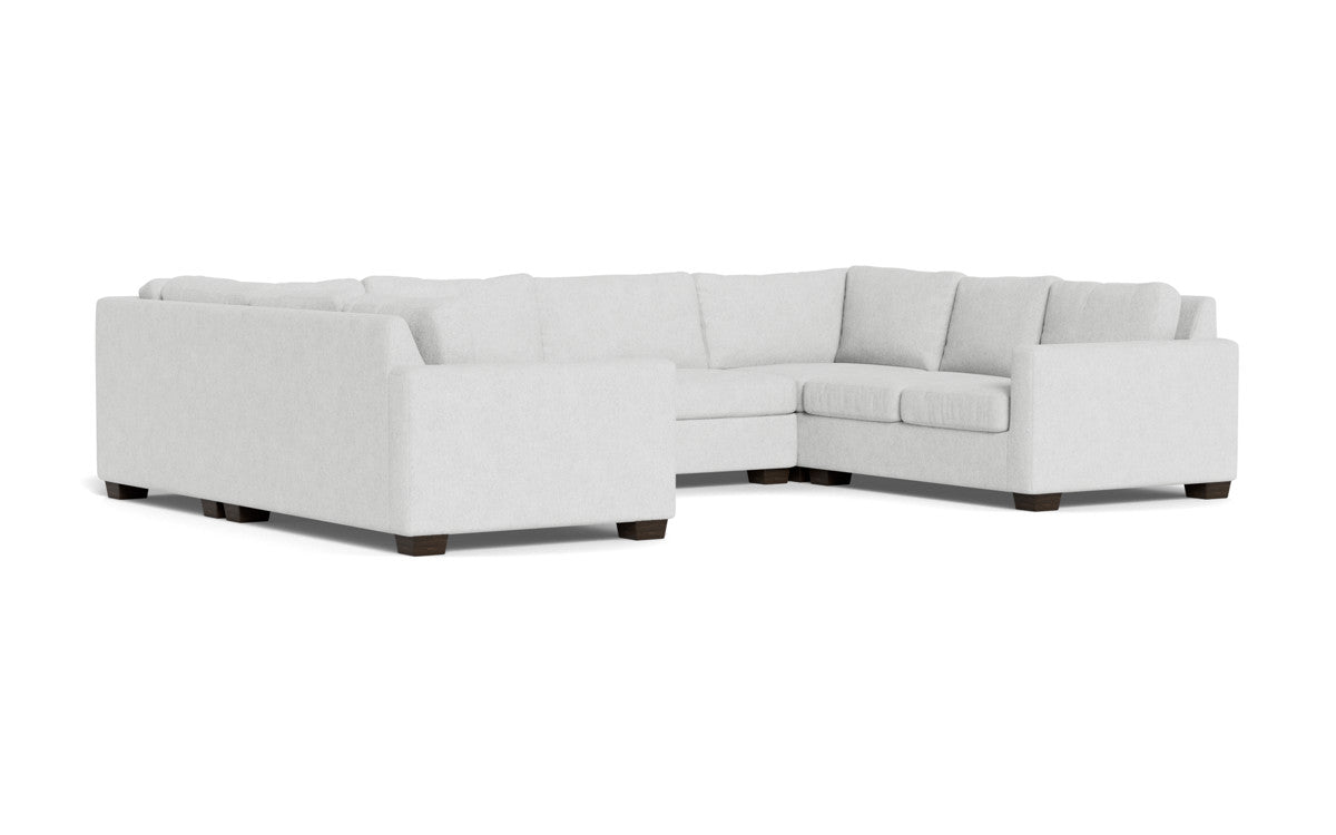 Track 141" Corner Sofa U Sectional Elliot Dove Quick Ship -