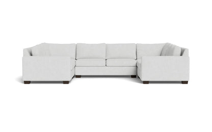 Track 141" Corner Sofa U Sectional Elliot Dove Quick Ship -