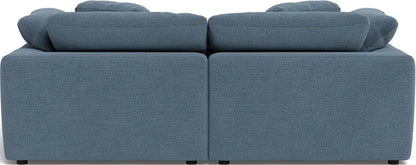 Fluffy 89" 2 Piece Sofa w/Otto - Elliot French Blue