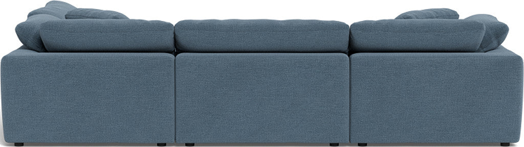 Fluffy 133.5" 4 Piece Sectional w/Otto - Elliot French Blue