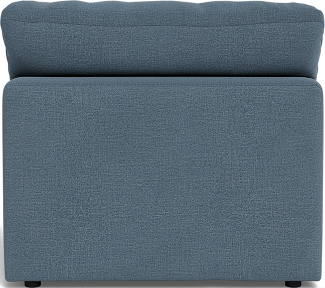 Fluffy Small Armless Chair - Elliot French Blue