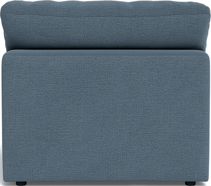 Fluffy Small Armless Chair - Elliot French Blue