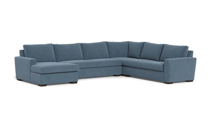 Mesa 156" Corner Sectionals w. Left Chaise - Elliot French Blue
