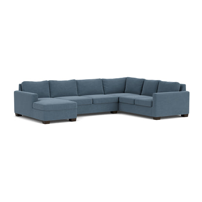 Track 141" Corner Sectionals w. Left Chaise - Elliot French Blue
