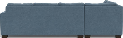 Track 121" Left Chaise Sleeper Sectional - Elliot French Blue