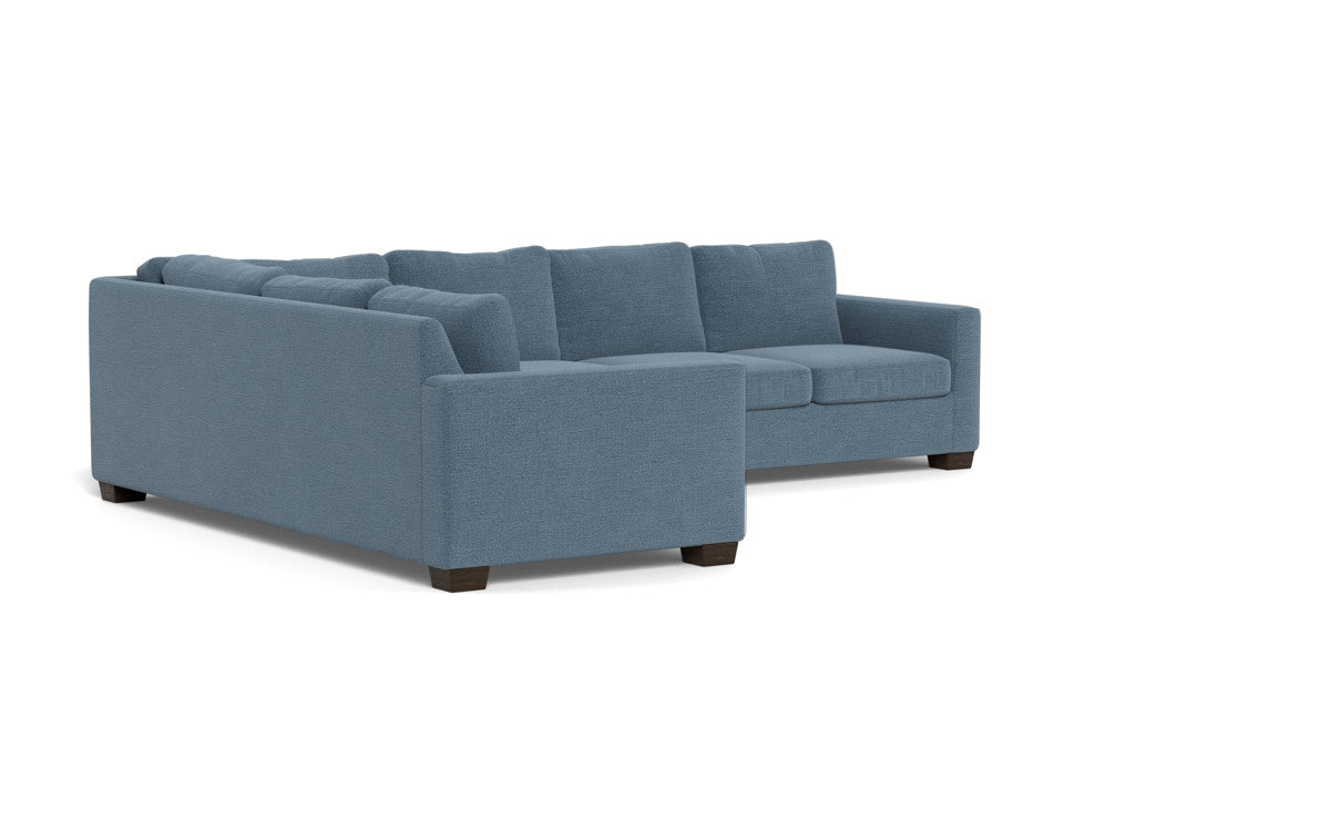 Track 121" Left Corner Sectional - Elliot French Blue