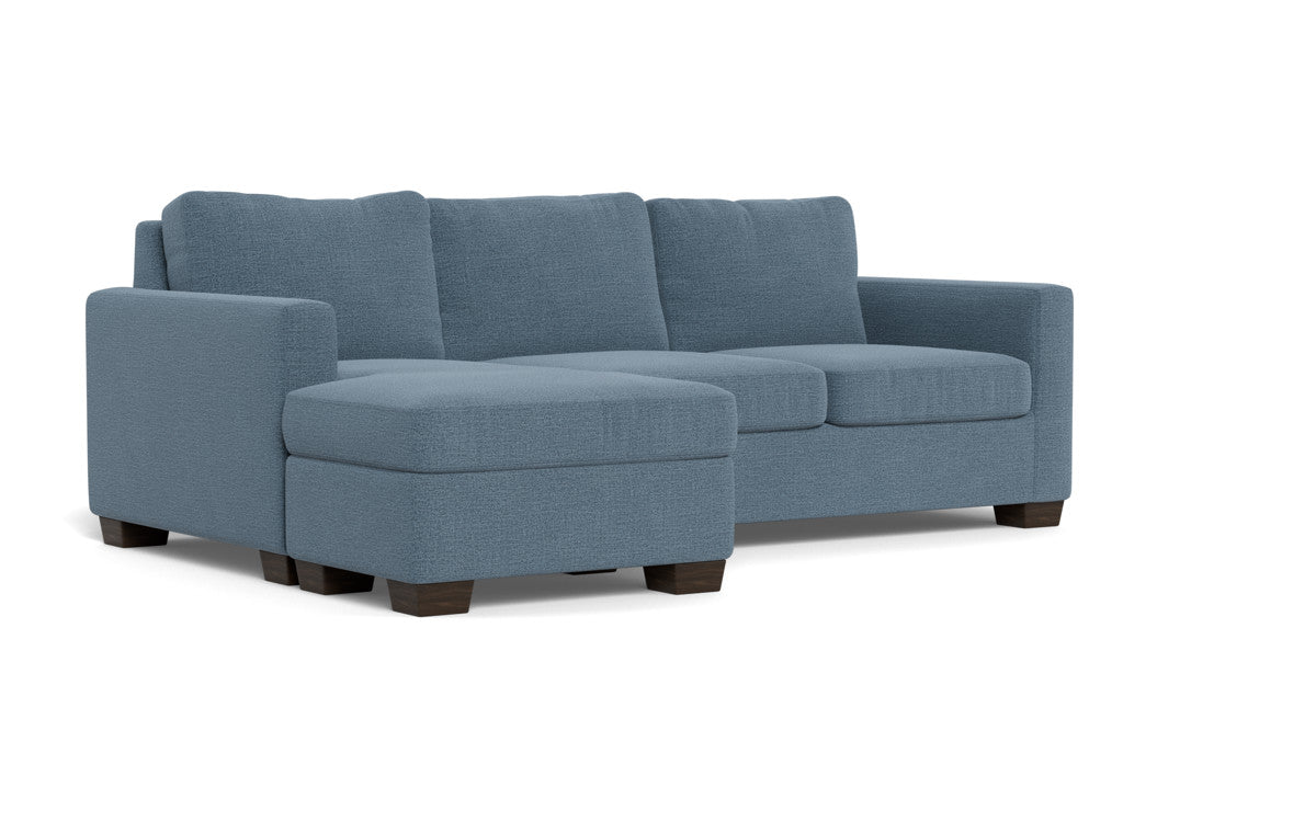 Track 87" Reversible Sofa Chaise - Elliot French Blue