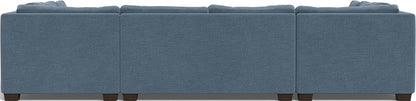 Track 141" Corner Sofa U Sectional - Elliot French Blue