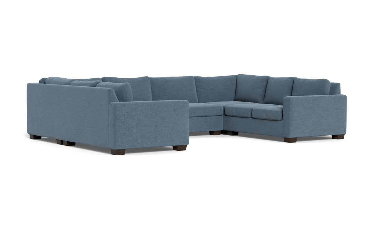 Track 141" Corner Sofa U Sectional - Elliot French Blue