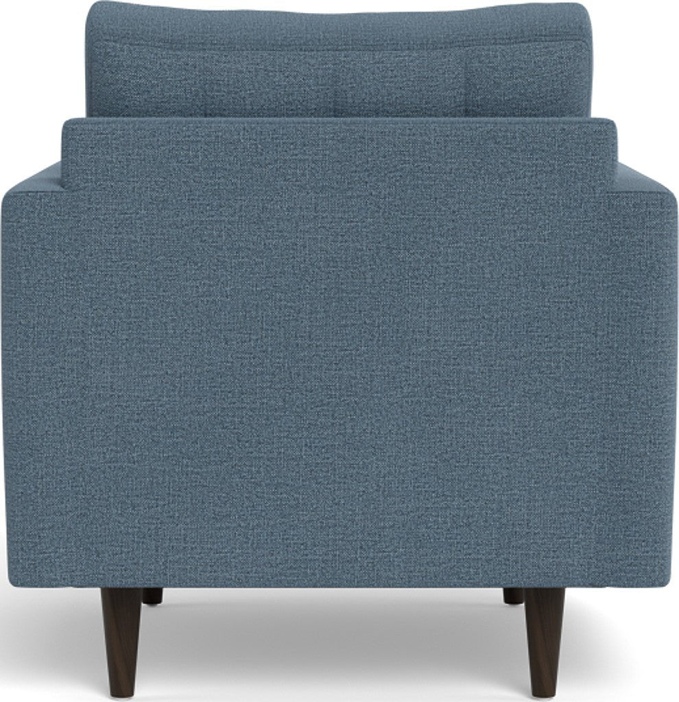 Wallace 52" Chair 1/2 - Elliot French Blue