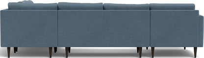 Wallace 130" Corner Sectionals w. Left Chaise - Elliot French Blue